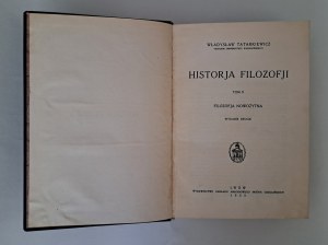 TATARKIEWICZ Władysław - Historja Filozofji zv. 1-2 [komplet] 1933