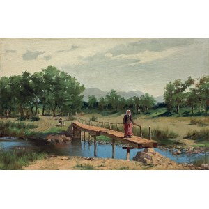 Hyacinth Alchimovich, Landschaft mit Brücke