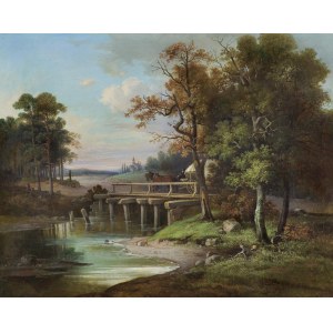 Franciszek Ruśkiewicz, THROUGH THE RIVER, 1863