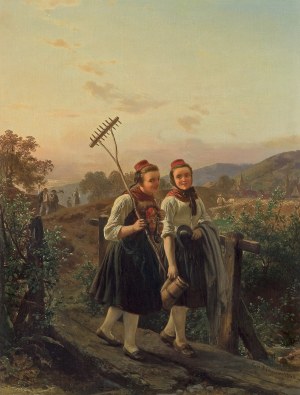 Carl W. Hubner, POWRÓT Z POLA, 1860