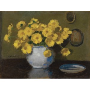 Alphonse Karpinski, YELLOW FLOWERS IN A VASON