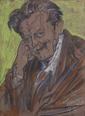 Stanisław Ignacy Witkiewicz, PORTRET CZESŁAWA JANKOWSKIEGO, 1923