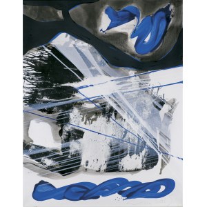 Ursula Wilk, TOPOGRAPHY WITH THE BLUE LINE, 2023