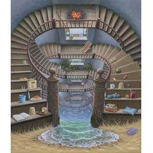 Jacek Yerka, PIKNIK NA KUCHENNYCH SCHODACH, 2024