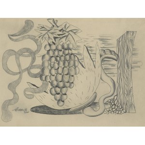 Marek Włodarski, MARTWA NATURA Z WINOGRONAMI / STILL LIFE WITH GRAPE, 1930