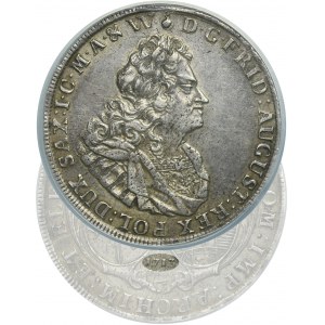 Augustus II the Strong, Thaler Dresden 1713 ILH - NGC AU55 - RARE