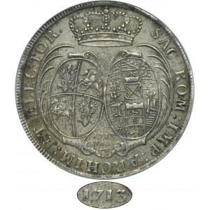 Augustus II the Strong, Thaler Dresden 1713 ILH - NGC AU55 - RARE