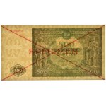 500 złotych 1946 - SPECIMEN - A 1234567/8900000 -