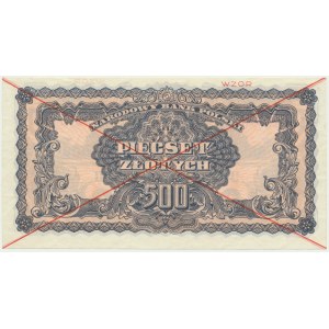 500 złotych 1944 ...owym - WZÓR - AC 110... -