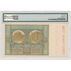 50 złotych 1925 - WZÓR - Ser. A - PMG 58