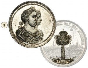 John III Sobieski, Coronation Medal of the Royal Couple 1676 - RARITY, Hohn, ex. Potocki