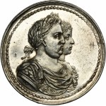 John III Sobieski, Coronation Medal of the Royal Couple 1676 - RARITY, Hohn, ex. Potocki