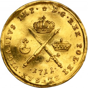 Augustus II the Strong, Vicariate ducat Leipizg 1711
