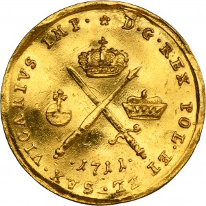 Augustus II the Strong, Vicariate ducat Leipizg 1711