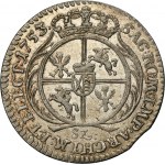 Augustus III of Poland, 6 Groschen Leipzig 1753 - RARE, denomination SZ
