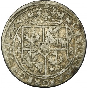 John II Casimir, Ort Bromberg 1664 - IMITATION, VERY RARE