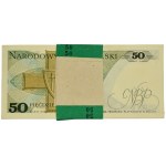 Paczka bankowa 50 złotych 1975 - K - (100 szt.) - RZADKOŚĆ