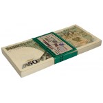 Paczka bankowa 50 złotych 1975 - K - (100 szt.) - RZADKOŚĆ