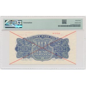 10 złotych 1944 ...owe - WZÓR - Ac 446... - PMG 64