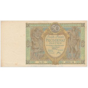 50 złotych 1929 - Ser.B.H. - ŚWIEŻY