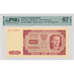 100 złotych 1948 - KC - PMG 67 EPQ