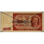 100 złotych 1948 - SPECIMEN - D 123456/789000 - PMG 64