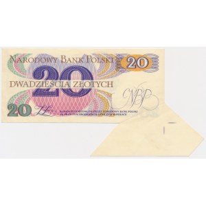20 złotych 1982 - D - DESTRUKT - motylek