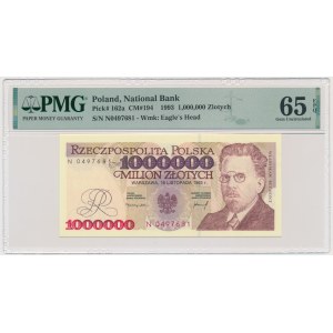 1 milion złotych 1993 - N - PMG 65 EPQ - WYJĄTKOWO RZADKIE