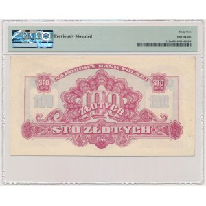 100 złotych 1944 ...owe - Ax - PMG 62