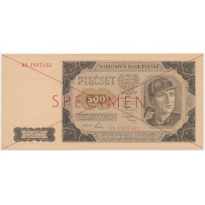 500 złotych 1948 - SPECIMEN - AA -