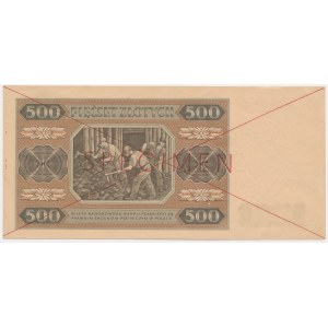 500 złotych 1948 - SPECIMEN - AA -