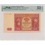 100 złotych 1946 - Mz - seria zastępcza - PMG 53 EPQ - RZADKOŚĆ