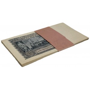 20 złotych 1940 - L - niepełna paczka bankowa (34 szt.)
