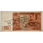 100 złotych 1939 - WZÓR - A 012345 - PMG 64