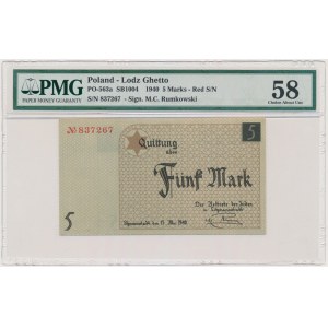 5 Mark 1940 - red serial number - PMG 58