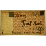 5 Mark 1940 - orange serial number - PMG 64 - cardboard paper