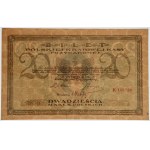 20 marek 1919 - K - PMG 53 EPQ - rzadka seria z przecinkiem