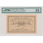 20 marek 1919 - K - PMG 53 EPQ - rzadka seria z przecinkiem