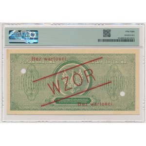 1 milion marek 1923 - WZÓR - A0012345/A6789000 - PMG 58