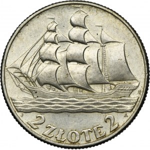 Żaglowiec, 2 złote 1936