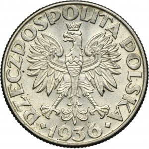 Żaglowiec, 2 złote 1936