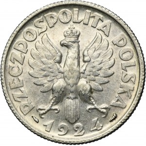 Kobieta i kłosy, 2 złote Paryż 1924