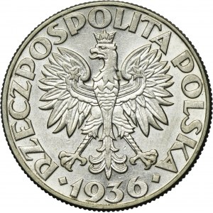 Żaglowiec, 5 złotych 1936