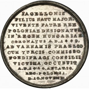 Medal from the Royal Suite, Ladislaus III of Poland - VERY RARE, SILVER, Holzhaeusser