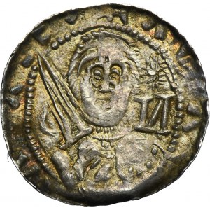 Vladislaus II the Exile, Denarius - Prince and Bishop, letter И