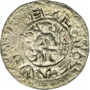 Boleslaw III Wrymouth, Denarius Krakau - Prince on the throne