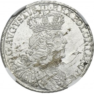 August III Sas, Lipsko 1753 dvojité zlato - bez EC - NGC UNC DETAILY