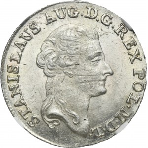 Poniatowski, 4 Groschen 1790 EB - NGC MS63