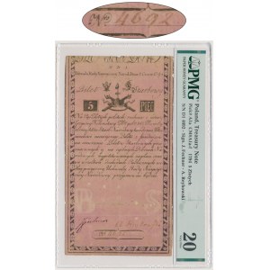 5 złotych 1794 - N.D.1 - znw. Pieter de Vries & Comp - PMG 20 - niski numer seryjny