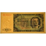 20 złotych 1948 - HM 97... - papier PLASTYFIKOWANY - PMG 64